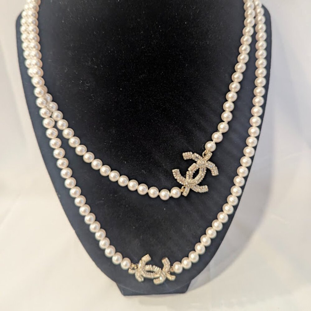 Chanel Long Pearl Necklace